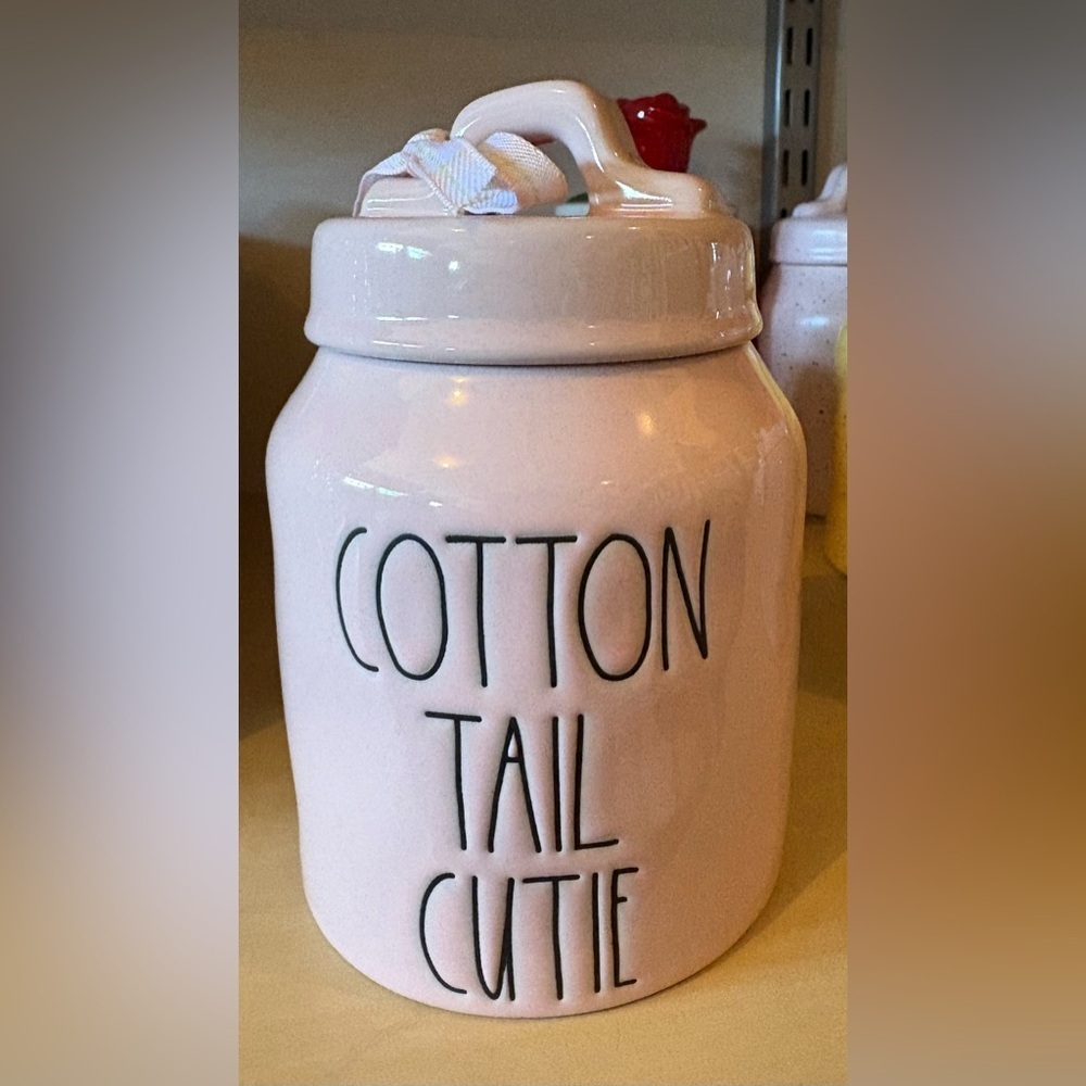 Pink Ceramic Storage Jar